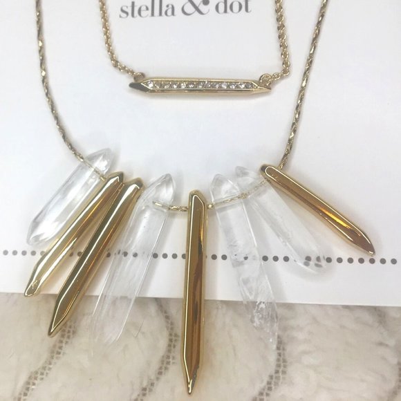 Stella & Dot Rebel Cluster Necklace - Picture 1 of 4